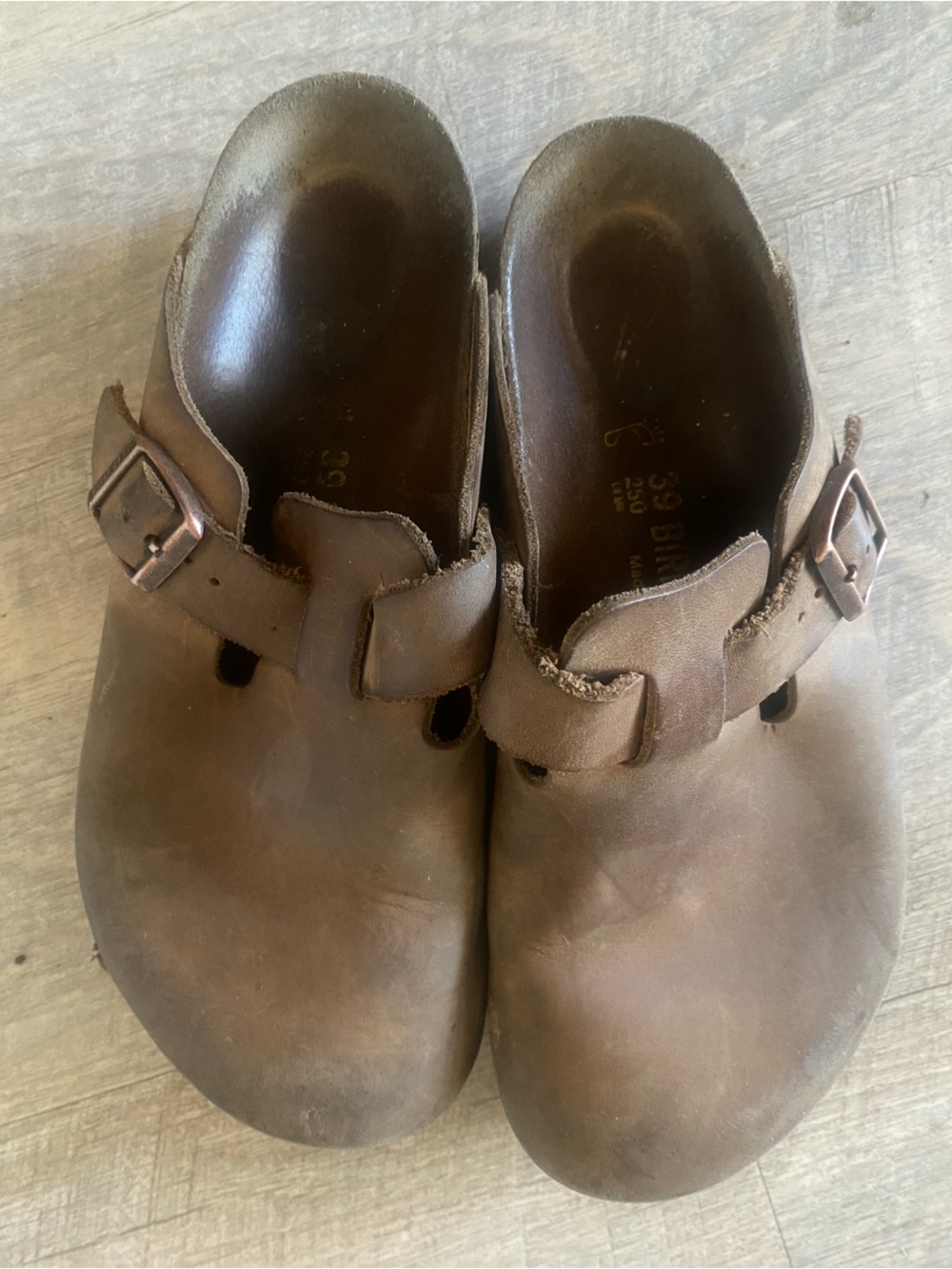 Birkenstock Boston Oiled Leather Clogs Sz 9 - Picture 3 of 13